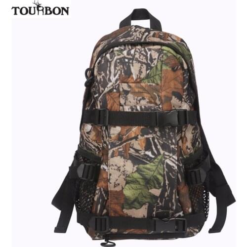 Tourbon Hunting Bag Backpack Tactical Outdoor Shooting Nylon Camo Bag w/ Large Capacity for Travelling Hiking Climbing