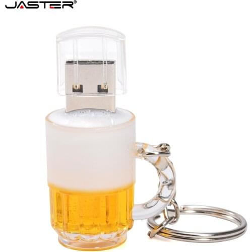 JASTER promotion plastic real capacity Beer mug External Storage USB 2.0 4GB 8GB 16GB 32GB 64GB USB flash drive