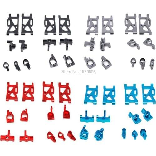 Wltoys 144001 1/14 Upgrade Metal RC Car Parts Swing Arm C Seat Connector Steering Cup Rear Wheel Seat