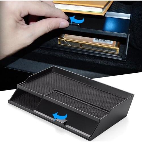 Central Armrest Box Fit For Tesla Model 3 Car Non-Slip PVC Soft Rubber Storage Glove Box