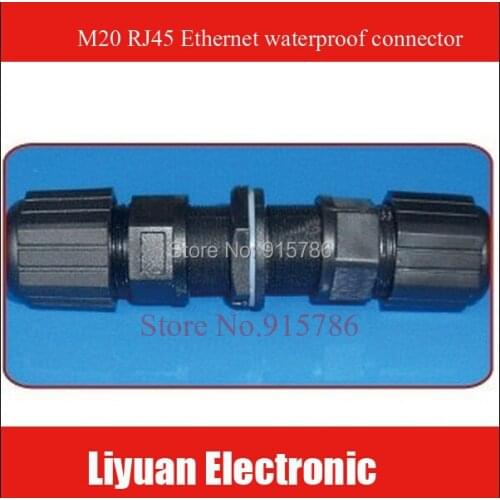 Factory sell directly, M20 double head, IP67 rated outdoor, RJ45 Ethernet waterproof sensor
