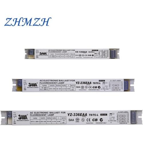 ZHMZH 3AAA YZ-136EAA YZ-236EAA YZ-336EAA 220V 1*36W 3*36W T8 Electronic Ballast For T8 Fluorescent Lamp Advertising Light Box