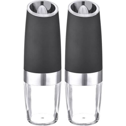 2pcs Electric Salt Pepper Mill Grinder Pepper Spice Grain Mills Shaker Tool Kitchen Automatic Seasoning Grinding Mills Tool