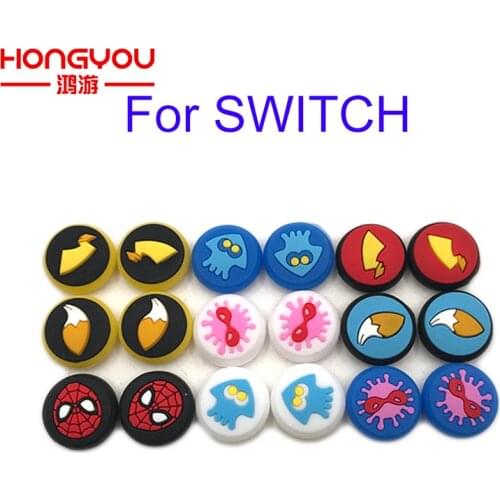 200pcs For NS Joy Con Silicone Joystick Thumb Stick Grip Cover Case Analog Caps For Nintend Switch Ns Joy-con Controller