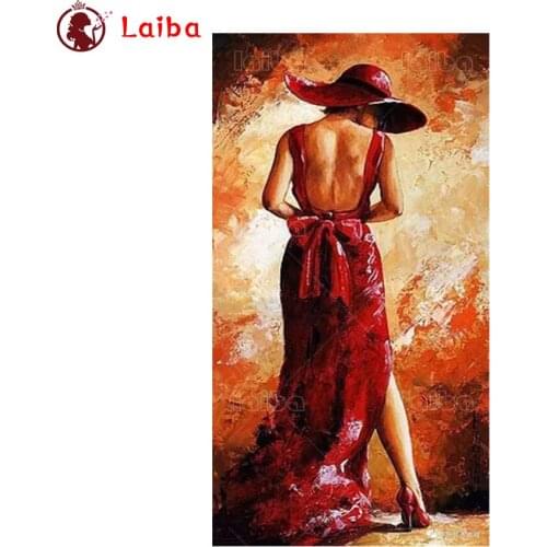 5D DIY Diamond Painting Abstract art, sexy woman back view cross stitch mosaic full square/round diamond embroidery rhinestone