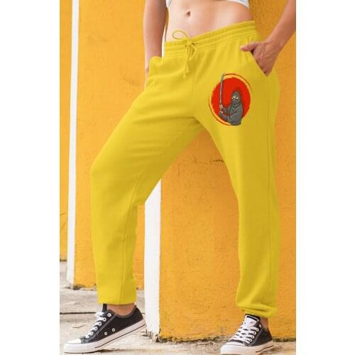 Angemiel Wear Samurai Ninja Yellow Women Sweatpants