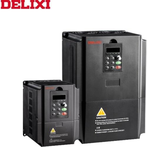 DELIXI Variable Frequency Converter for Motor Speed Control 380V 5.5kw Adjustable frequency inverter VFD