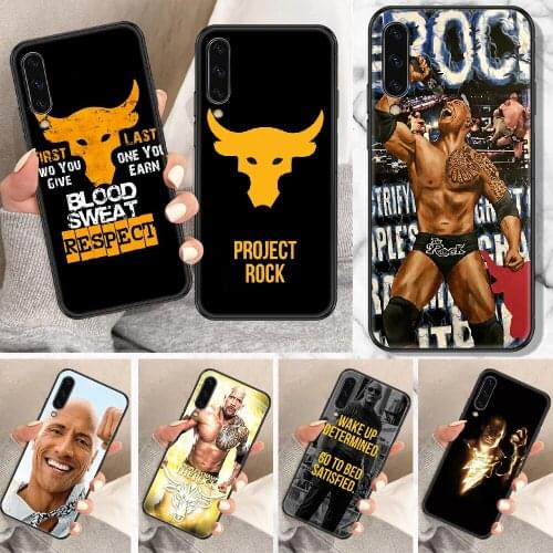 The Rock Dwayne Johnson Phone Case For Samsung Galaxy A 10 12 20E 21S 30 32 40 50 51 52 70 71 72 5 6 7 2016 2018 black trend