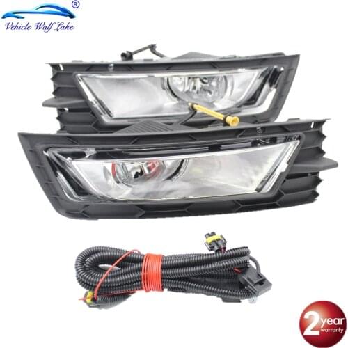 For Skoda Octavia Mk3 A7 5E 2013 2014 2015 2016 Front Bumper Fog Light Fog Lamp Grille Trim And Fog Lamp Wire