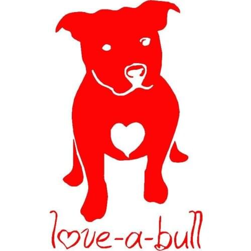 Creative Love Heart Bulldog Car Styling Vehicle Laptop Reflective Decals Sticker Decor Animal Pattern Car Window Stickers