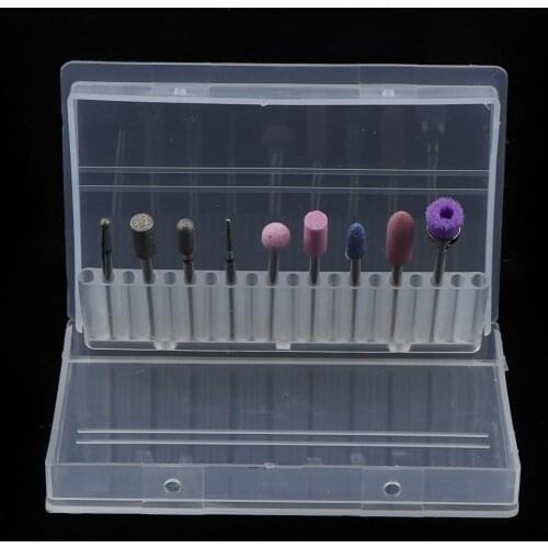 Cuticle Clean Nail Drill Bit Set Rotary Burr Grinding Head Nail Files Bits for