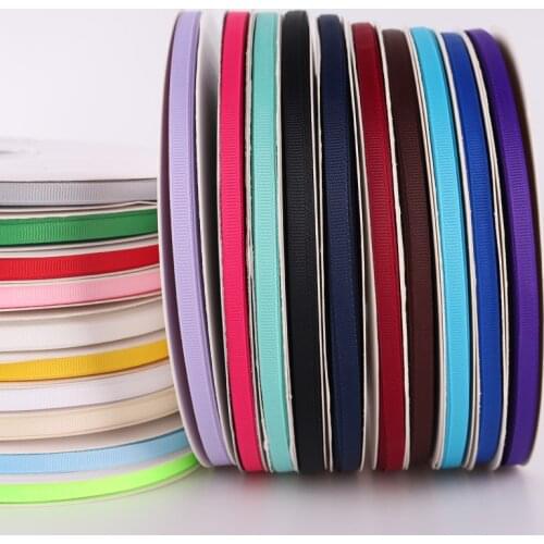 IBOWS Printed Grosgrain Ribbon Solid Color Stain Ribbon Bow Wedding Party Christmas Decoration Gift Wrap Tape 100 Yard/lot 6mm