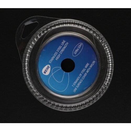 Stainless Steel Wire Lures Leader Trace Fishing Lines Accessories 10m 7 Strands
