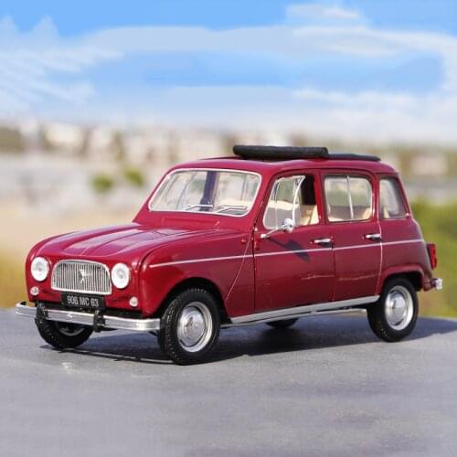 Diecast 1:18 Scale Alloy NOREV 4L Classic Convertible Simulation Alloy Car Model Collectibles Childrens Toys Souvenirs