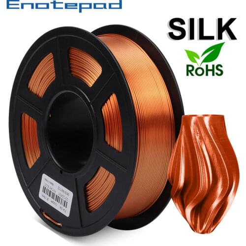 Enotepad SILK 1kg/2.2lbs Fast Delivery 3D printer Filament 100% no bubble With Tolerance +/-0.02mm 1.75mm