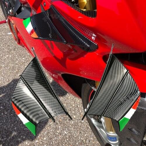 For Kawasaki Z125 PRO Z250 SL Z300 Z650 Z800 Z900RS Z1000 Modenas Karisma Scooter Motorcycle Winglet Wind Spoiler Front Fairing