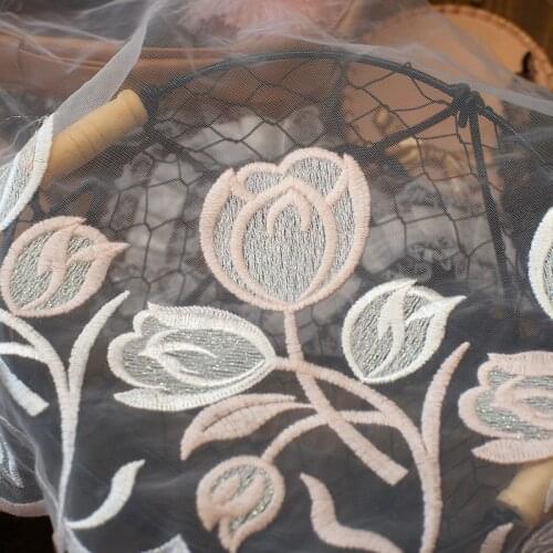 High-Density Mesh Embroidery Lace Trim DIY Skirt Garment Accessories Home Textile Decorative Lace Fabric