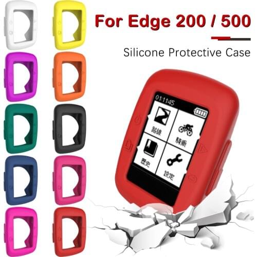 For Garmin Edge 200 Smart Watch Soft Silicone Protective Sleeve Anti Collision Bumper Protective Shell Cover Case For Edge 500