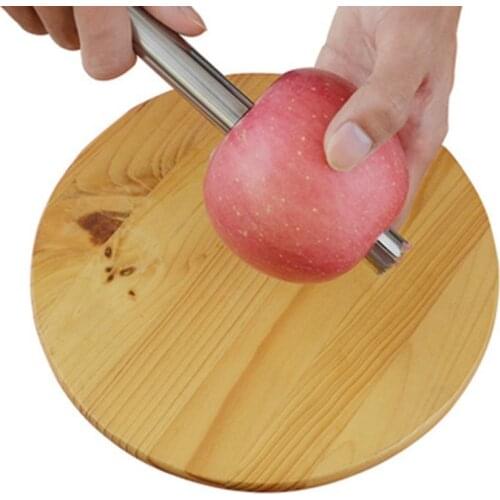 1Pcs Stainless Steel Apple Corer Fruit Pear Corers Seed Remover Fruit Corer Slicer Peeler Kitchen Tools Accessories Random Color