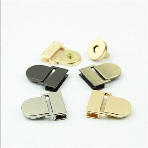 10pcs/lot Luggage Handbag Hardware Accessories Handbag Decorative Magnetic Button Lock Magnetic Button Lock