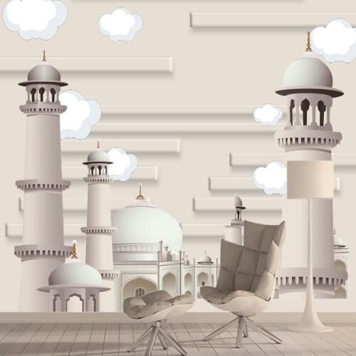 3d Cartoon Castle Murals Wallpapers for Living Room Kids Bedroom Rolls Walls Papers Home Decor Vinyl PVC Peel and Stick Mural