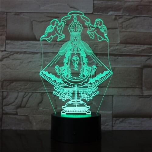 Cupid God of Love Figure 3d Led Night Light Lamp for Bedroom Decorative Light Color Changing Touch Switch Desk Nightlight 3149