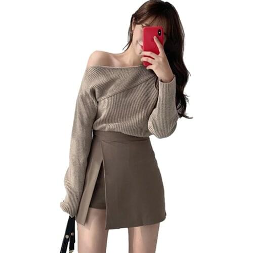 Asymmetrical Mini Skirt Women Summer Autumn Casual Wrap Skirt Women High Waist Skirt Office Ladies Elegant 2021 A-line Skirt