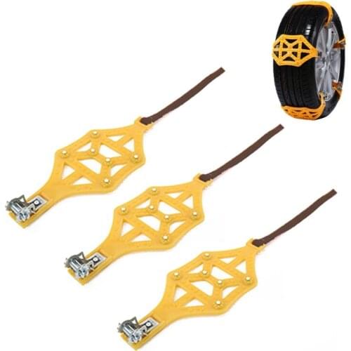 Car Tyre Winter Roadway Safety Tire Snow Road Adjustable Anti-skid Safety Chains Universal Vehicle Accessories F19A