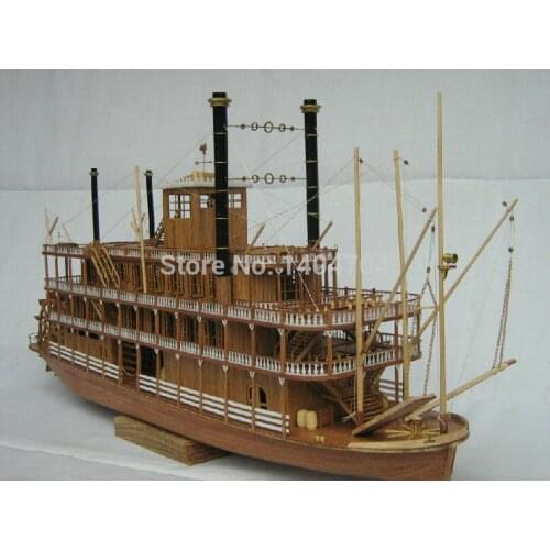NIDALE Model Free shipping Scale 1/100 Steam-ship model accessories:The US Sternwheel steamer ship Mississippi 1783 SC MODEL