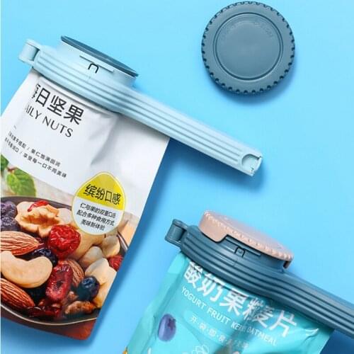 Household Food Moisture-Proof Fresh-Keeping Sealing Pocket Clip Large-Caliber Outlet Spout Sealer Plastic Bag Clip Kitchen Kit