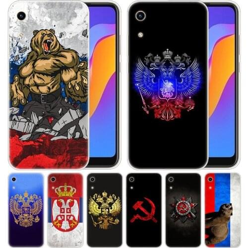 Luxury Silicone Case Russia Flag for Huawei Honor 9X 8A 7A 20 Pro 7X 8X 7S 8S 8 9 10 Lite View 20 20i 10i Play Fashion Cover