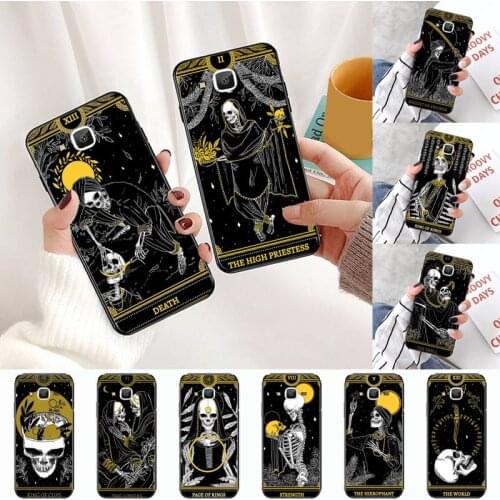 Skull Tarot Phone Case For Samsung Galaxy J2 J4 J5 J6 J7 J8 2016 2017 2018 Prime Pro plus Neo duo