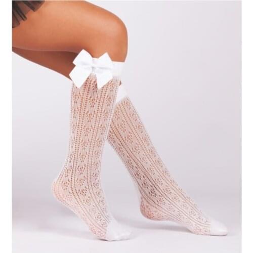 Daymod Child White Orietta Lower Socks Casual Singlet