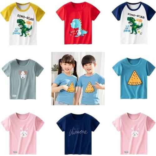 Hot Children T-shirt for Boy Cartoon Boys T Shirt for Girls Tops Printed Kids t shirt Clothes 3-8 Yrs