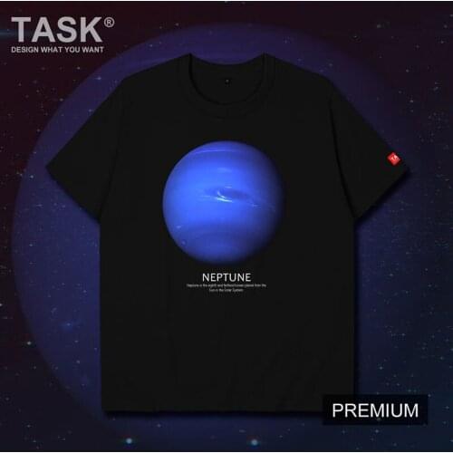 Planets Series, Neptun picture T-Shirt Summer Cotton Short Sleeve O-Neck Unisex T Shirt New S-3XL