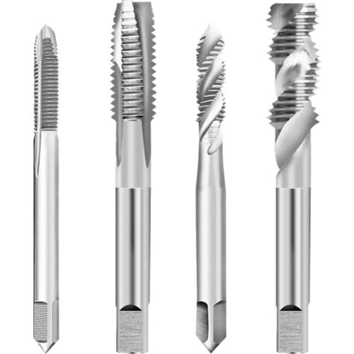 Quality M2 M3 M4 M5 M6 M8 Spiral Machine Tap M35 Titanium Plated Steel Spiral Flute Thread Tap Metric Screw Thread Tap Drill
