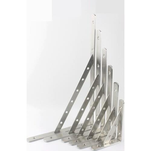 Stainless steel tripod bracket bracket wall mounting frame hanging wall plate support fixed right angle support