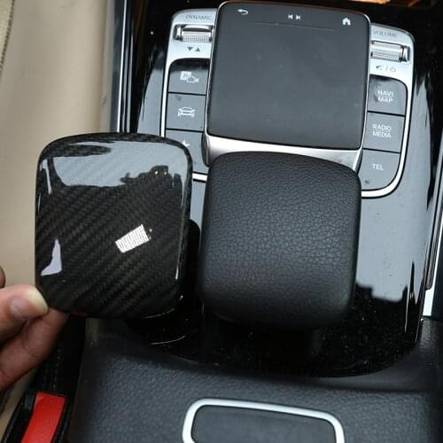 For Mercedes-Benz B Class GLA GLB GLE W247 X247 H247 W167 20-21 Real Carbon Fiber Central Control Armrest Cover Car Accessories