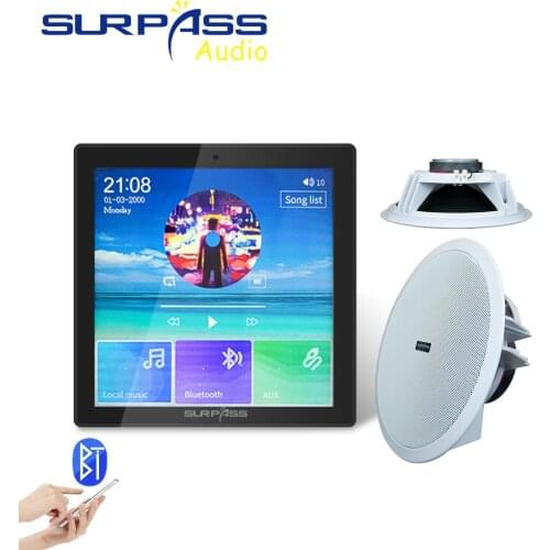 Smart Home Audio Sound Power Amplifier Mini Bluetooth Stereo Background Music System for Home Theatre Bathroom Ceiling Speaker