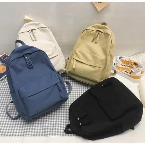 Fashion Women Backpack Female School Bag for Teenager Girls Anti Theft Laptop Shoulder Bags Solid Color Travel Backpack Ladies