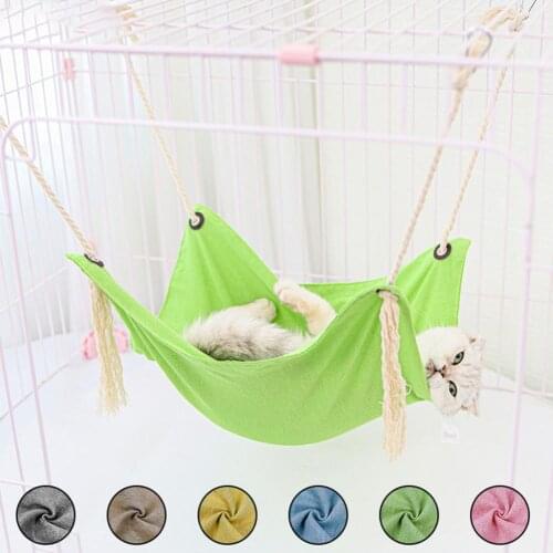 Washable Durable Cats Double-sided Tassel Hammock Non-shrink Kitten Hammock Firm for Home
