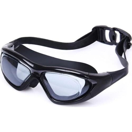 Mens and Womens Large-frame Swimming Goggles, Electroplating Diving Goggles, Waterproof, Anti-fog and Anti-ultraviolet Goggles