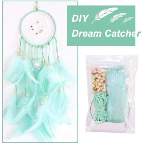 Dream Catchers Kit for Kids Handmade Wall Decoration Catchers for Nursery Baby Room Kids Gift Bedroom Wall Decor With 2M Lights
