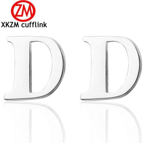 New Style Letter D Cufflinks for Mens Wedding Cufflinks Simple Shirt Cufflinks Male French high Cuff Links Suits Accessories