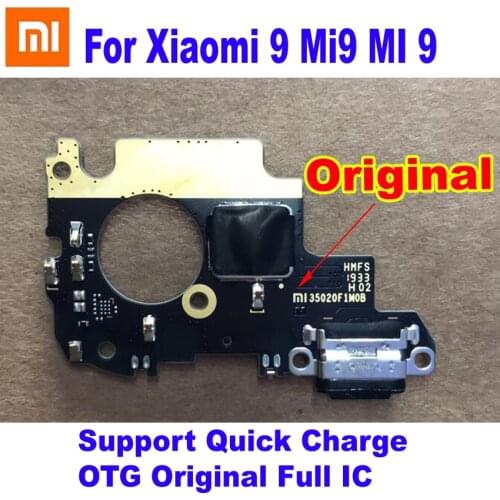 Original Full IC For Xiaomi Mi 9 Mi9 Mi 9T 9SE Mi 9Lite Microphone USB Plug Charging Port Board Fast Charge Flex Cable Connector