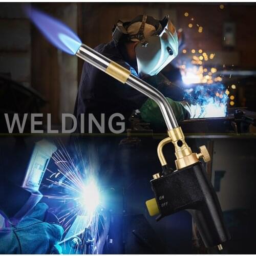 Portable Heating Torch Propane Butane Burner Welding Gas Torches Soldering Heat Gun Welding Equipment Flame Burner Welding Gun