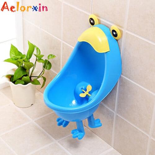 Portable Toilet Potty Frog Urinal Two Ways Wall-Mounted Hook+ Stand Childrens Potty Convenient Bathroom For Newborns Baby Potty