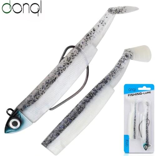 DONQL 4/5Pcs Fishing Lure Lead Head Soft Bait Wobblers Artificial Silicone Lead Swimbait 5g10g15g25g40g60g Lure Fishing Tackle