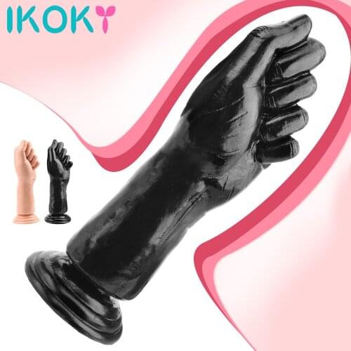 Silicone Masturbate Sex Toys Anal Plug Large Penis Fist Huge Dildo Butt Plug Suction Big Hand Anal Stuffed G-spot