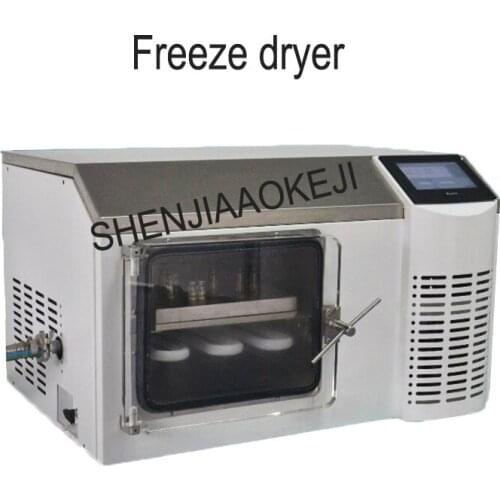 SJIA-5FE bench type pilot freeze dryer Tray heating freeze dryer Active polypeptide freeze-dried powder dryer 220V/110V 1100W